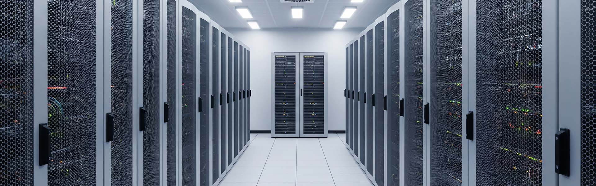 Picture of a high-end data centre.